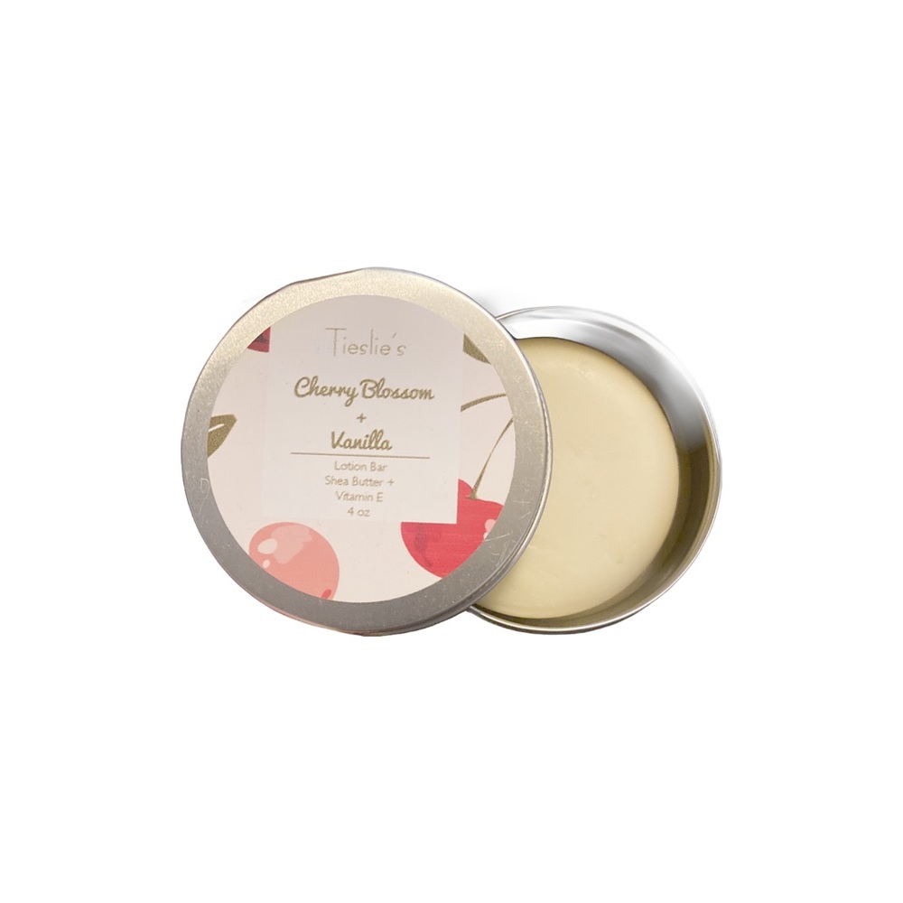 NWT! Tieslie’s Handmade Lotion Bar w/ Cherry Blossom and Vanilla Essential Oil